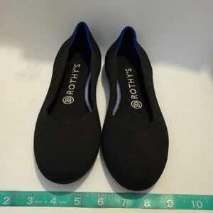 Rothy's Black and Blue Women's Flats sz 8